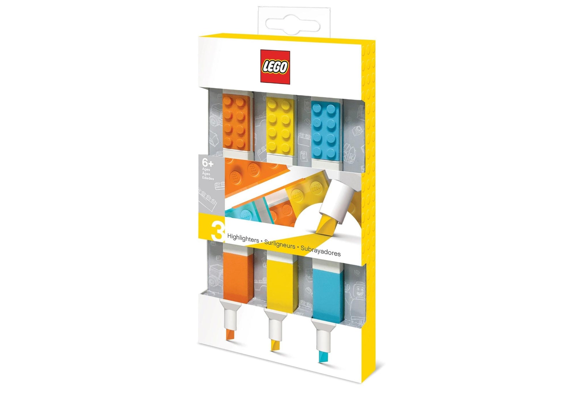 Lego 5007196 Merchandise 3er-Pack Textmarker 2.0 - plegobil