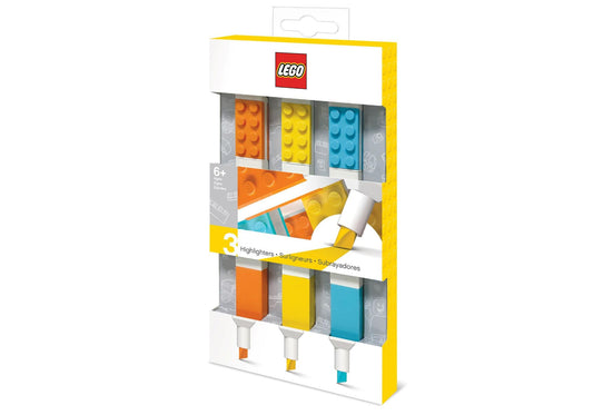 Lego 5007196 Merchandise 3er-Pack Textmarker 2.0 - plegobil