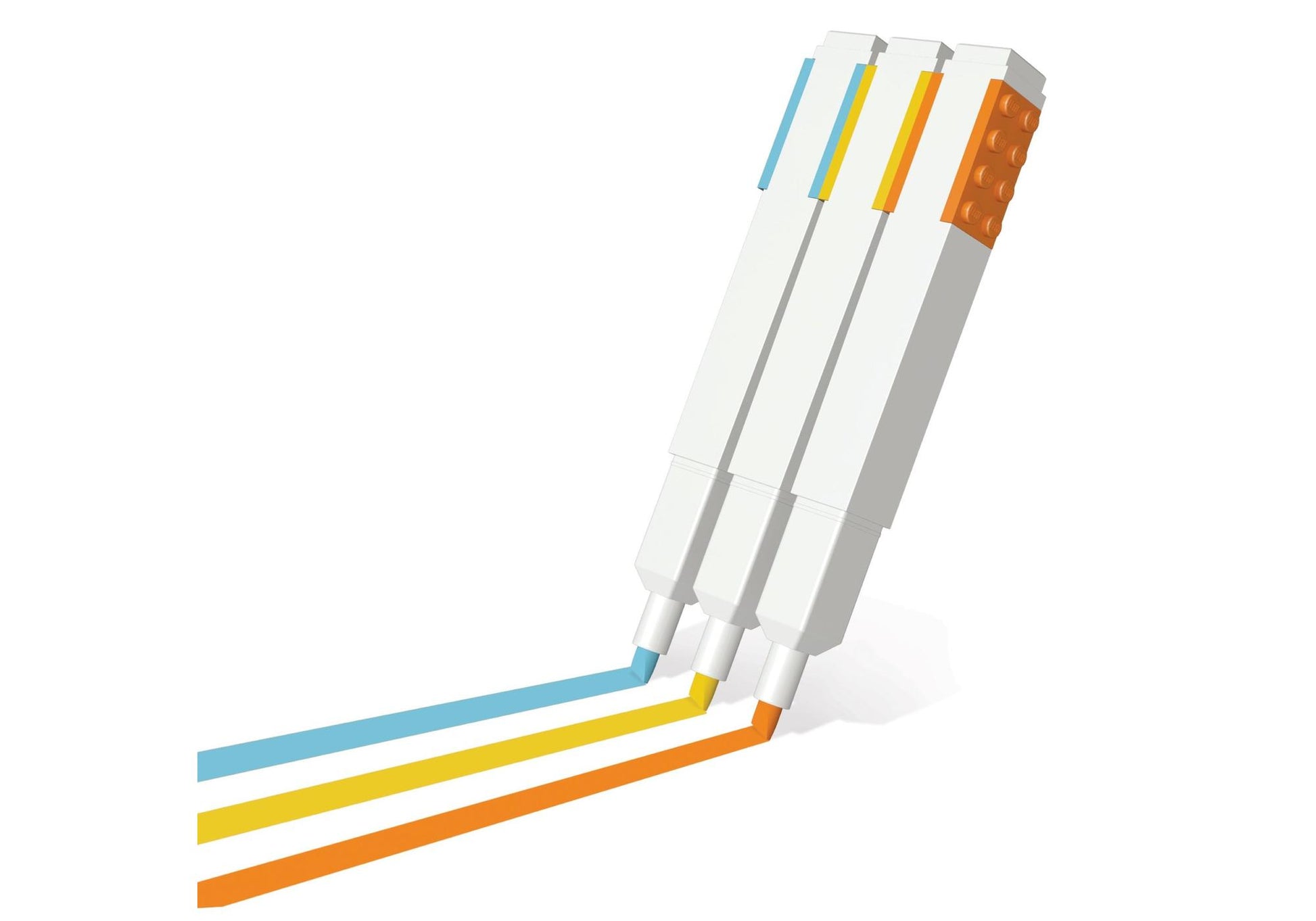 Lego 5007196 Merchandise 3er-Pack Textmarker 2.0 - plegobil