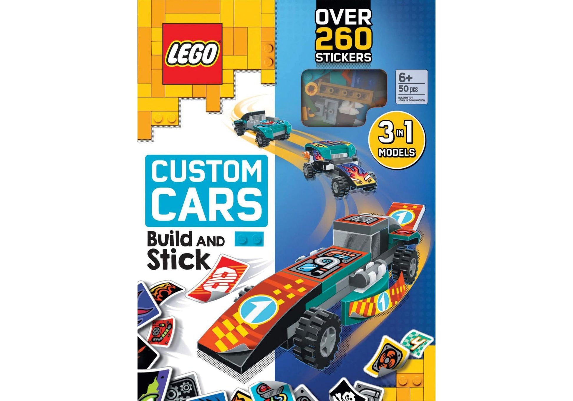 Lego 5007552 Buch Build and Stick: Custom Cars - plegobil