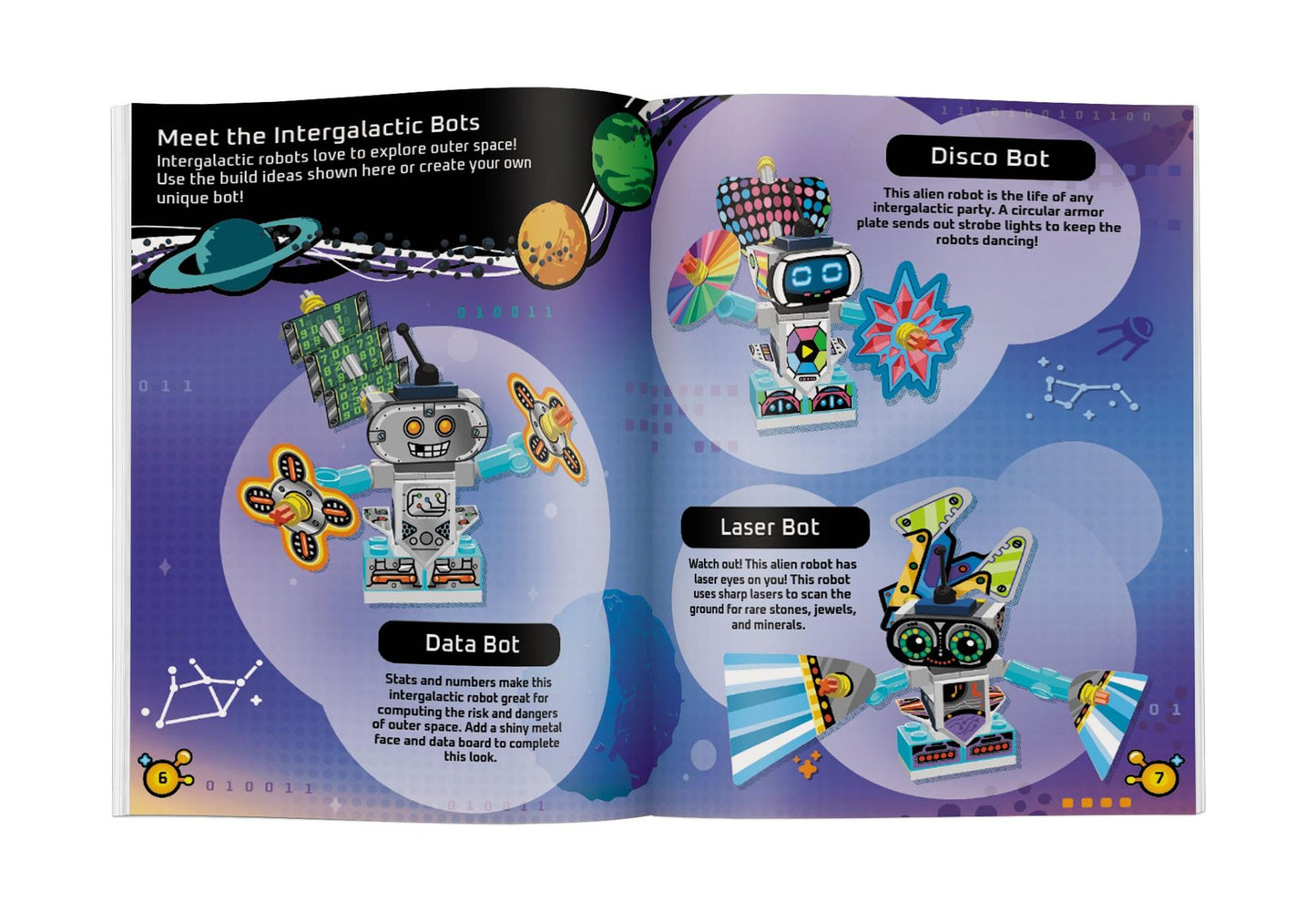 Lego 5007895 Buch Build and Stick: Robots - plegobil