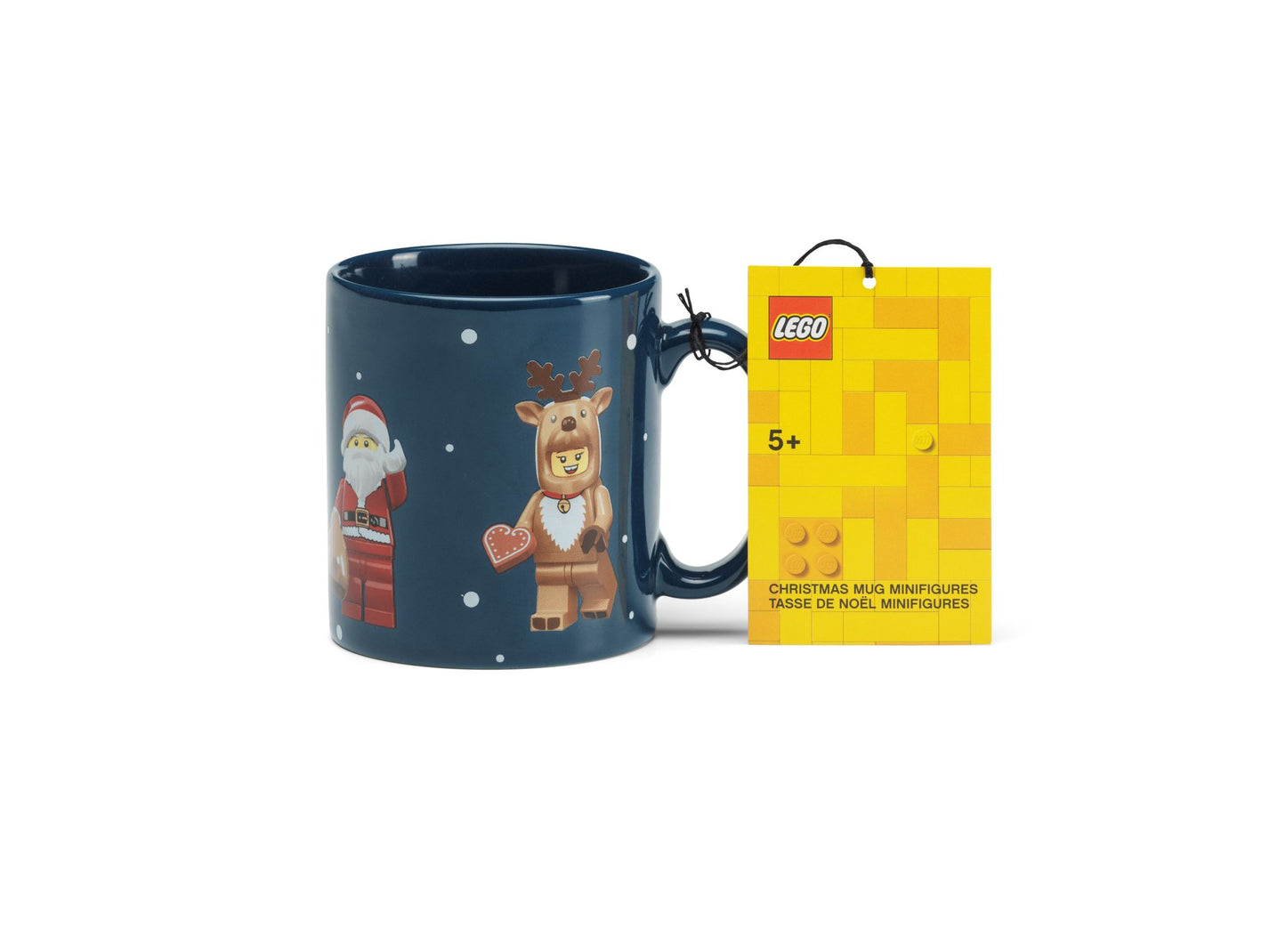 Lego 5008078 Merchandise Weihnachtskeramikbecher mit Minifiguren - plegobil