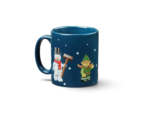Lego 5008078 Merchandise Weihnachtskeramikbecher mit Minifiguren - plegobil