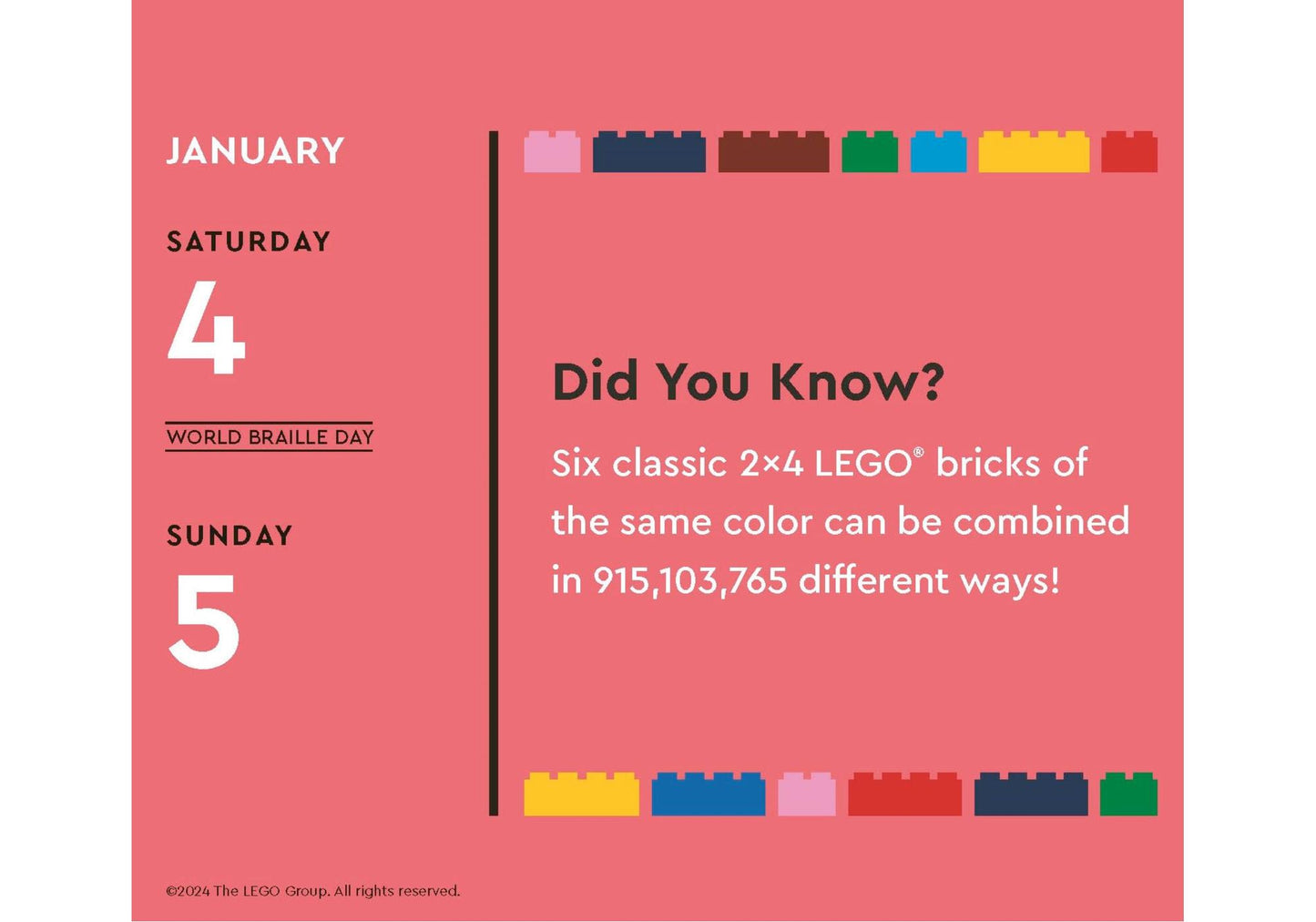 Lego 5009039 Merchandise Tageskalender 2025
