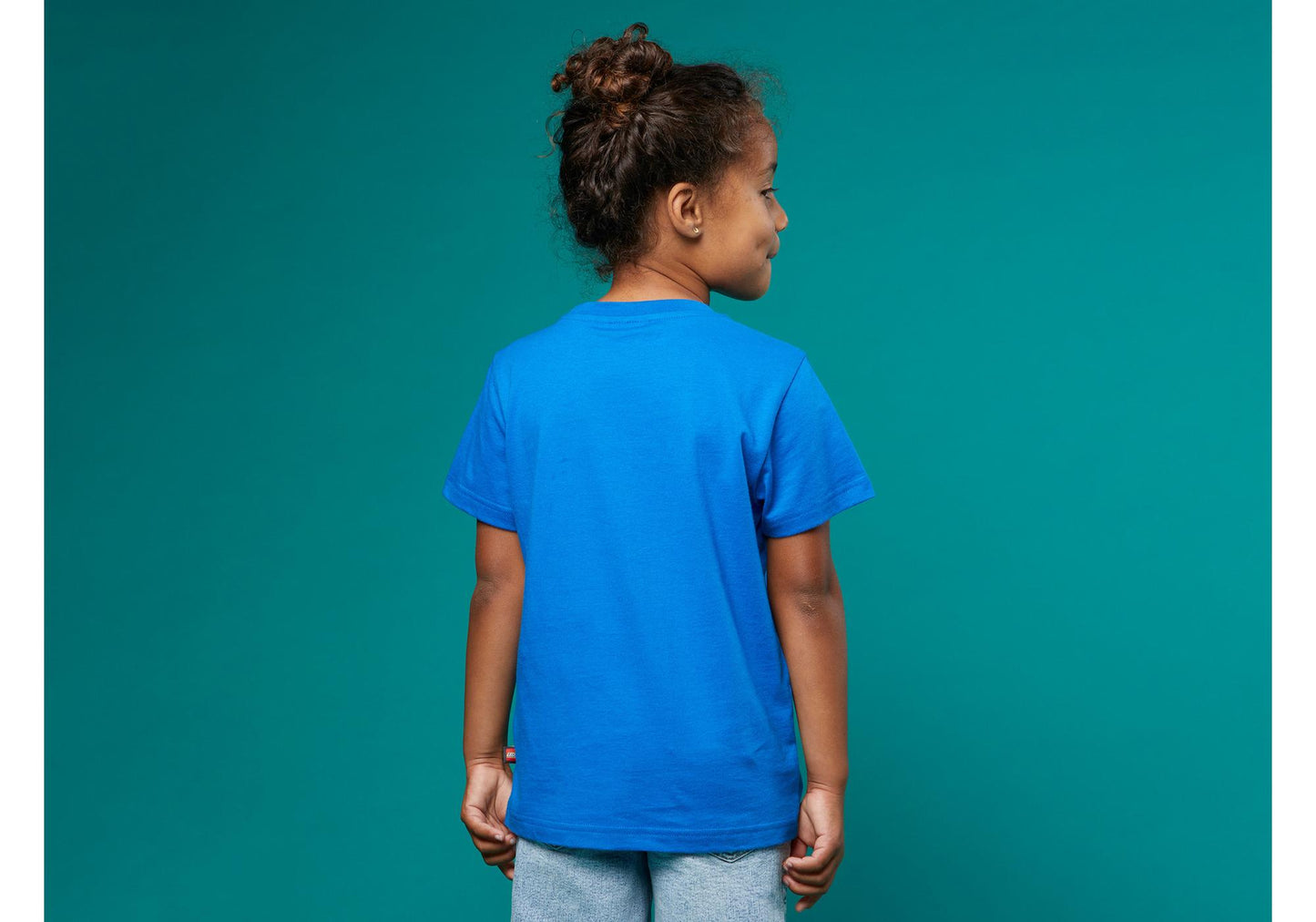 Lego 5009093 Merchandise Kurzarm-T-Shirt in Blau mit Logo für Kinder