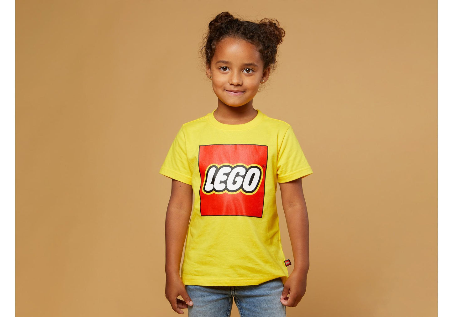Lego 5009094 Merchandise Kurzarm-T-Shirt in Gelb mit Logo für Kinder