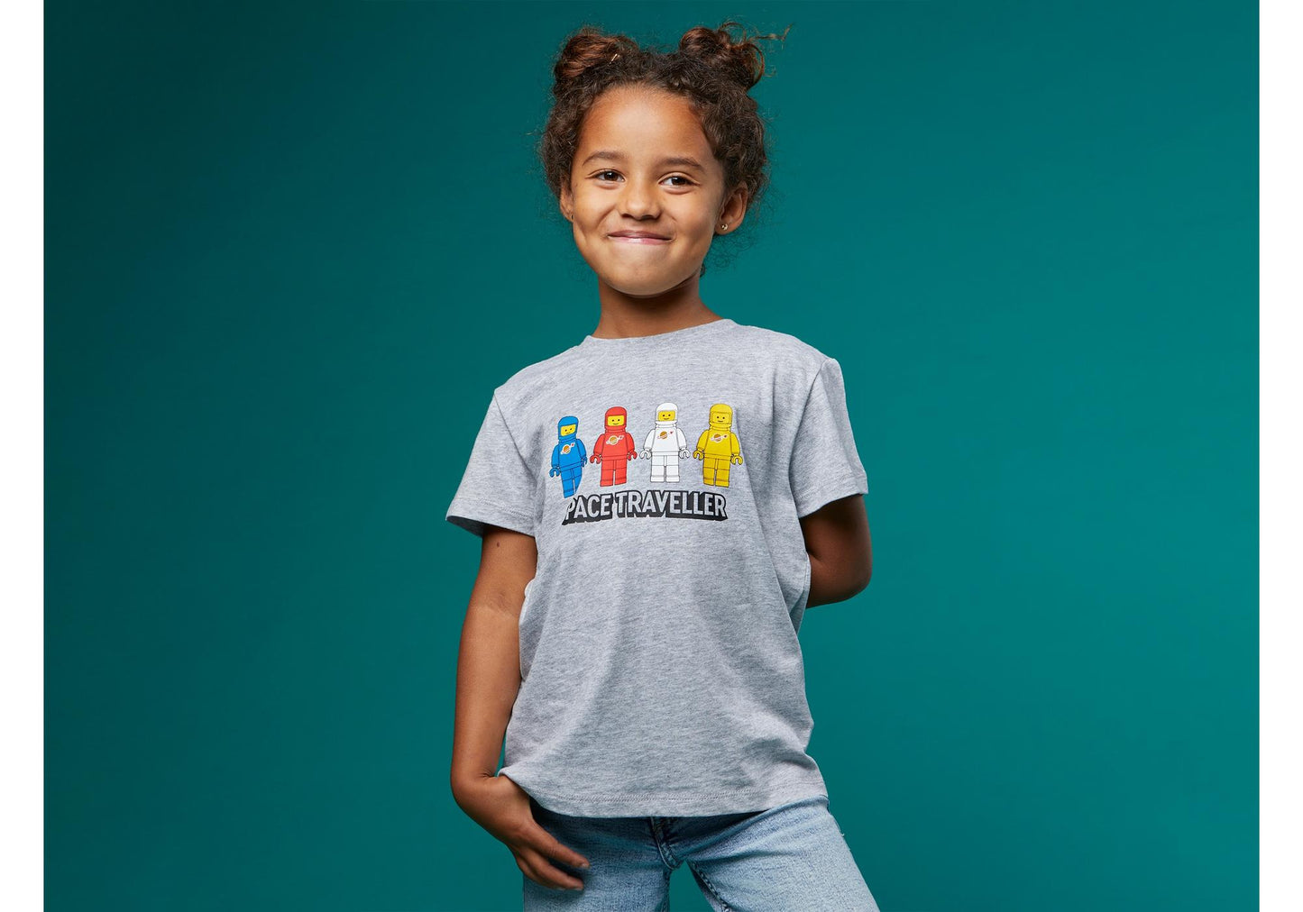 Lego 5009115 Merchandise Raumfahrer-T-Shirt in Hellgrau für Kinder