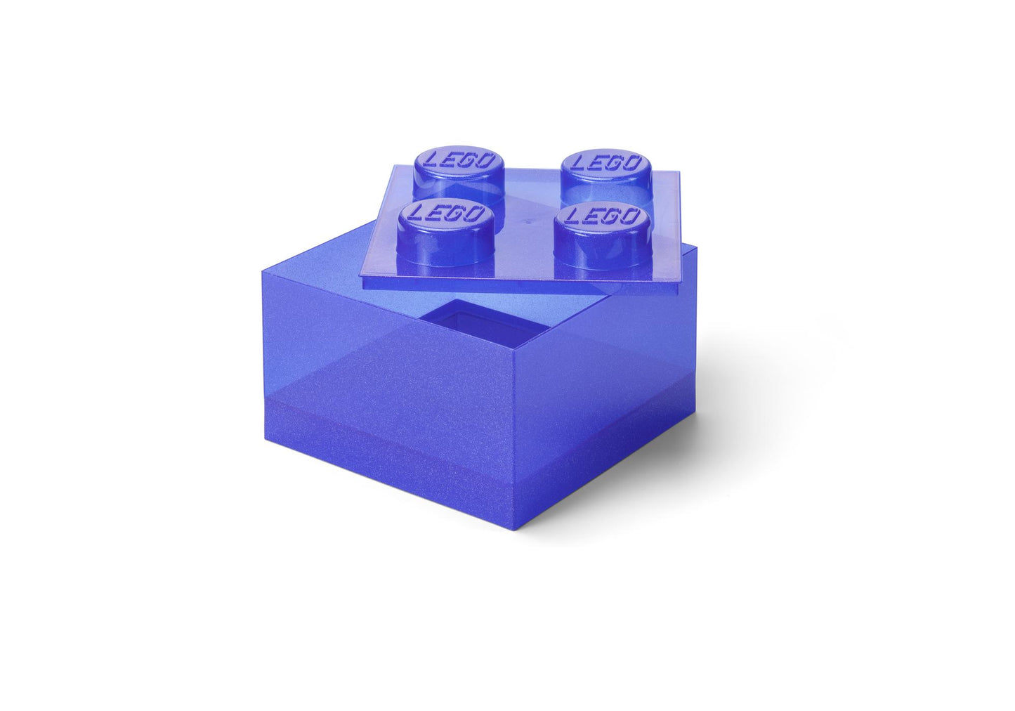 Lego 5009339 Merchandise Stein-Aufbewahrungsbox in transparentem Lila