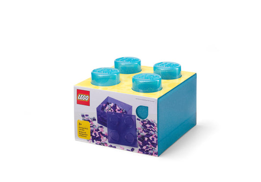 Lego 5009340 Merchandise Stein-Aufbewahrungsbox in transparentem Hellblau