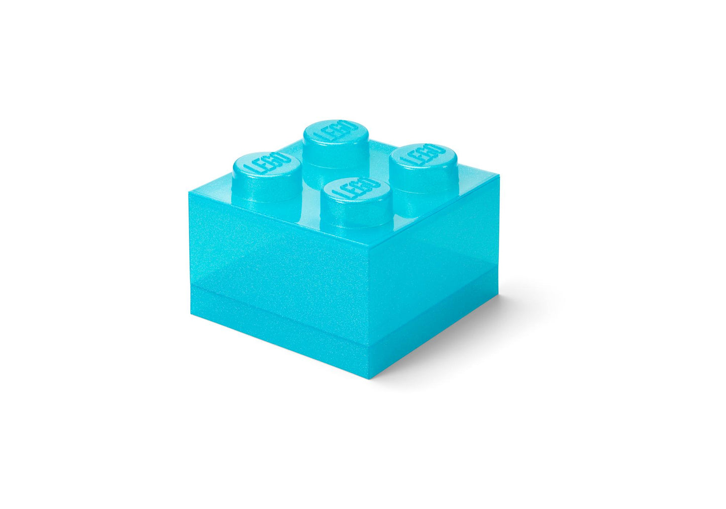Lego 5009340 Merchandise Stein-Aufbewahrungsbox in transparentem Hellblau
