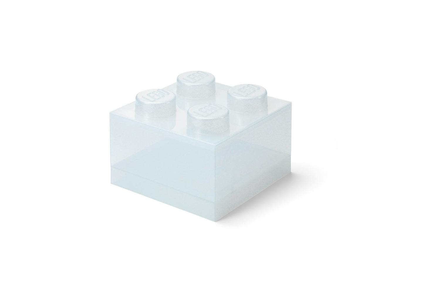 Lego 5009341 Merchandise Stein-Aufbewahrungsbox in transparentem Weiß