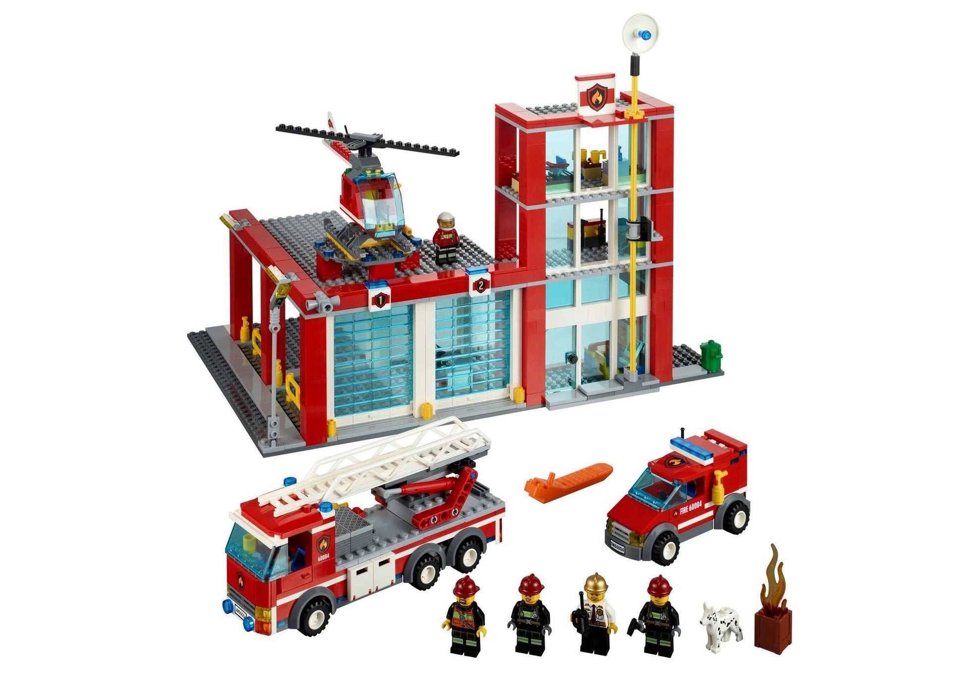 Lego 60004 City: Feuerwehr-Hauptquartier - plegobil