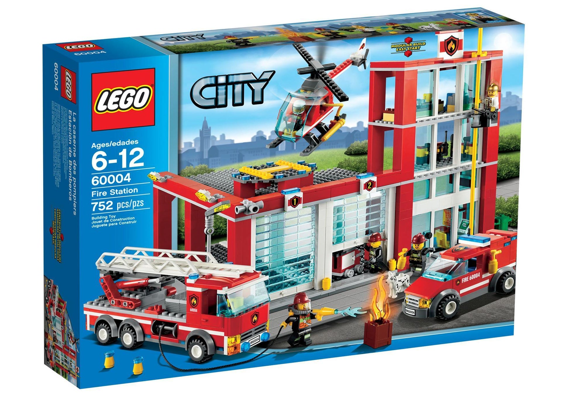 Lego 60004 City: Feuerwehr-Hauptquartier - plegobil