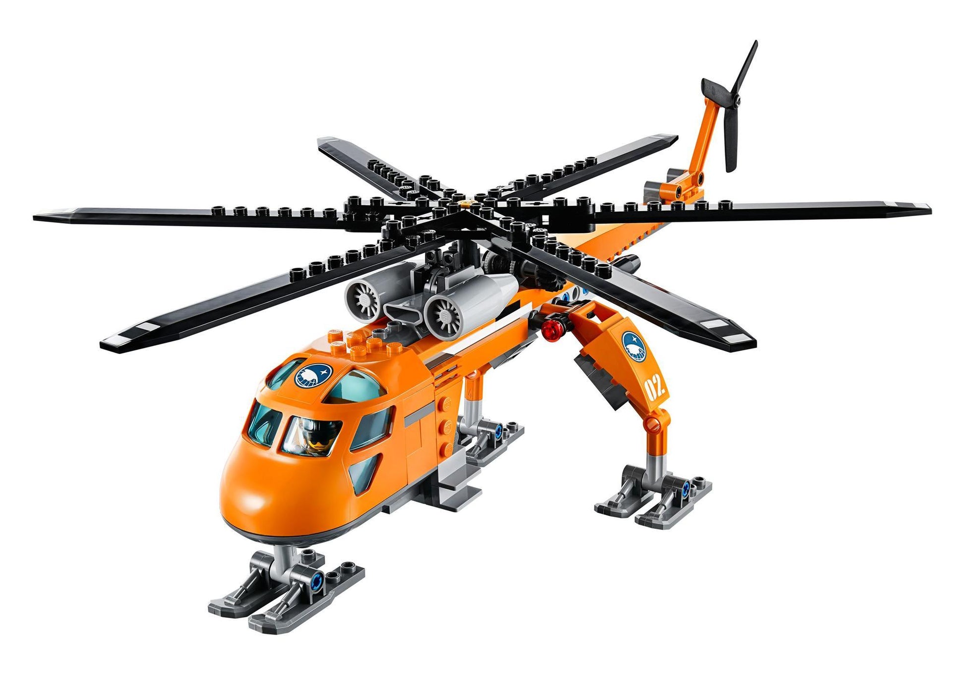 Lego 60034 City: Arktis-Helikopter mit Hundeschlitten - plegobil