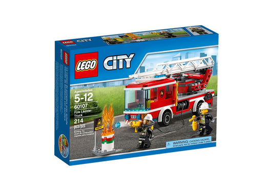 Lego 60107 City: Feuerwehrfahrzeug mit fahrbarer Leiter - plegobil