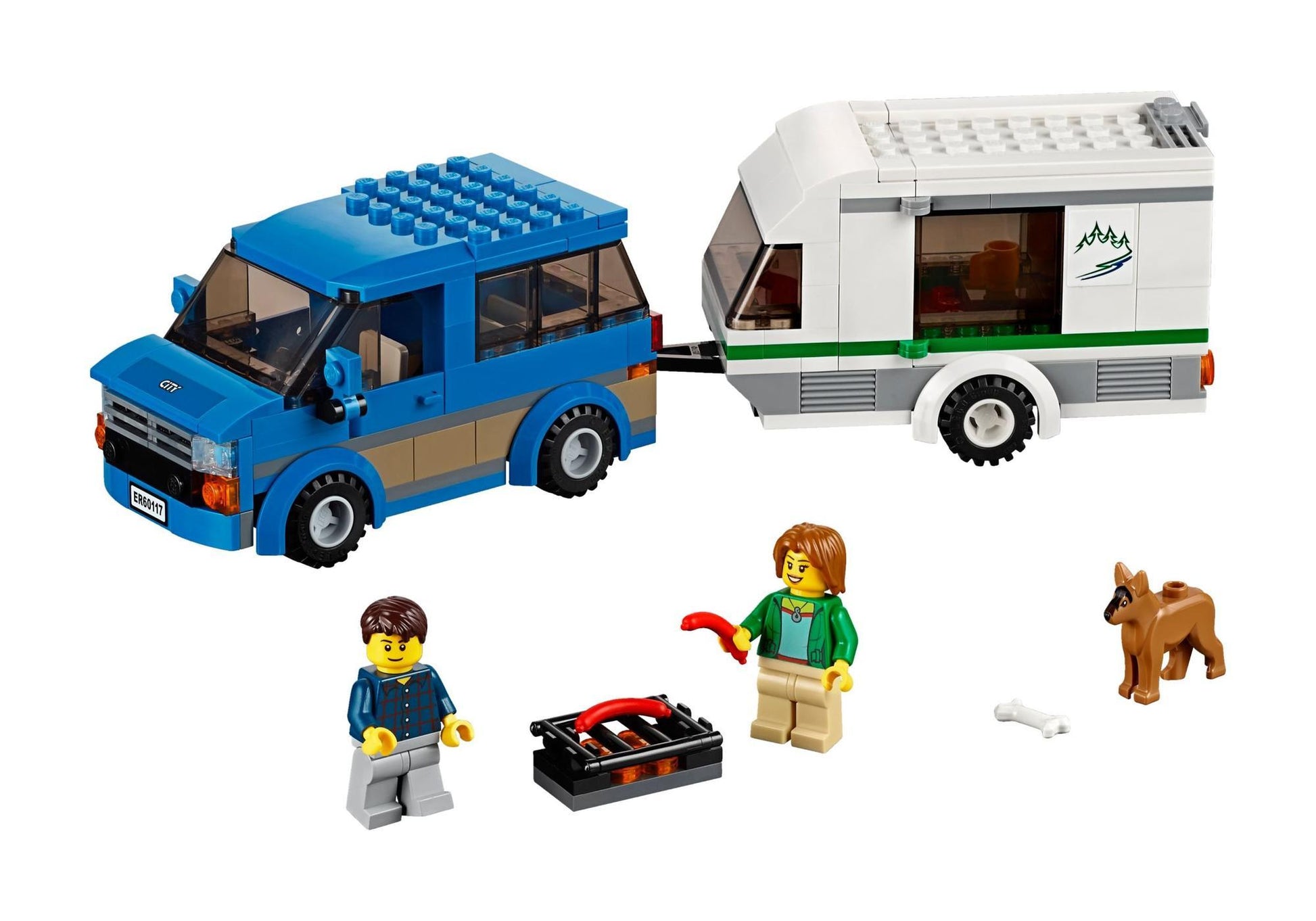 Lego 60117 City: Van & Wohnwagen - plegobil