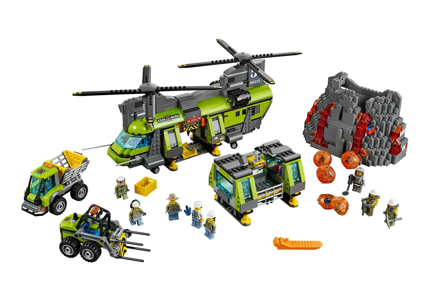 Lego 60125 City: Vulkan-Schwerlasthelikopter - plegobil
