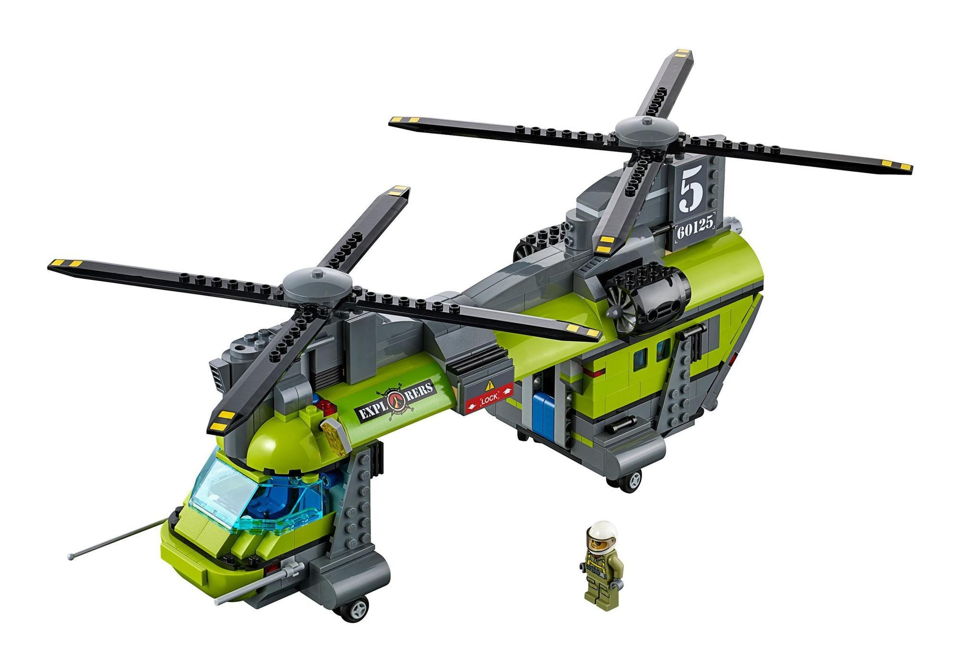 Lego 60125 City: Vulkan-Schwerlasthelikopter - plegobil