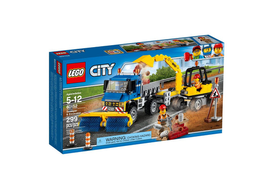 Lego 60152 City: Straßenreiniger und Bagger - plegobil
