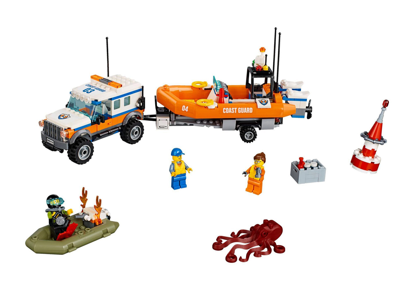 Lego 60165 City: Geländewagen mit Rettungsboot - plegobil