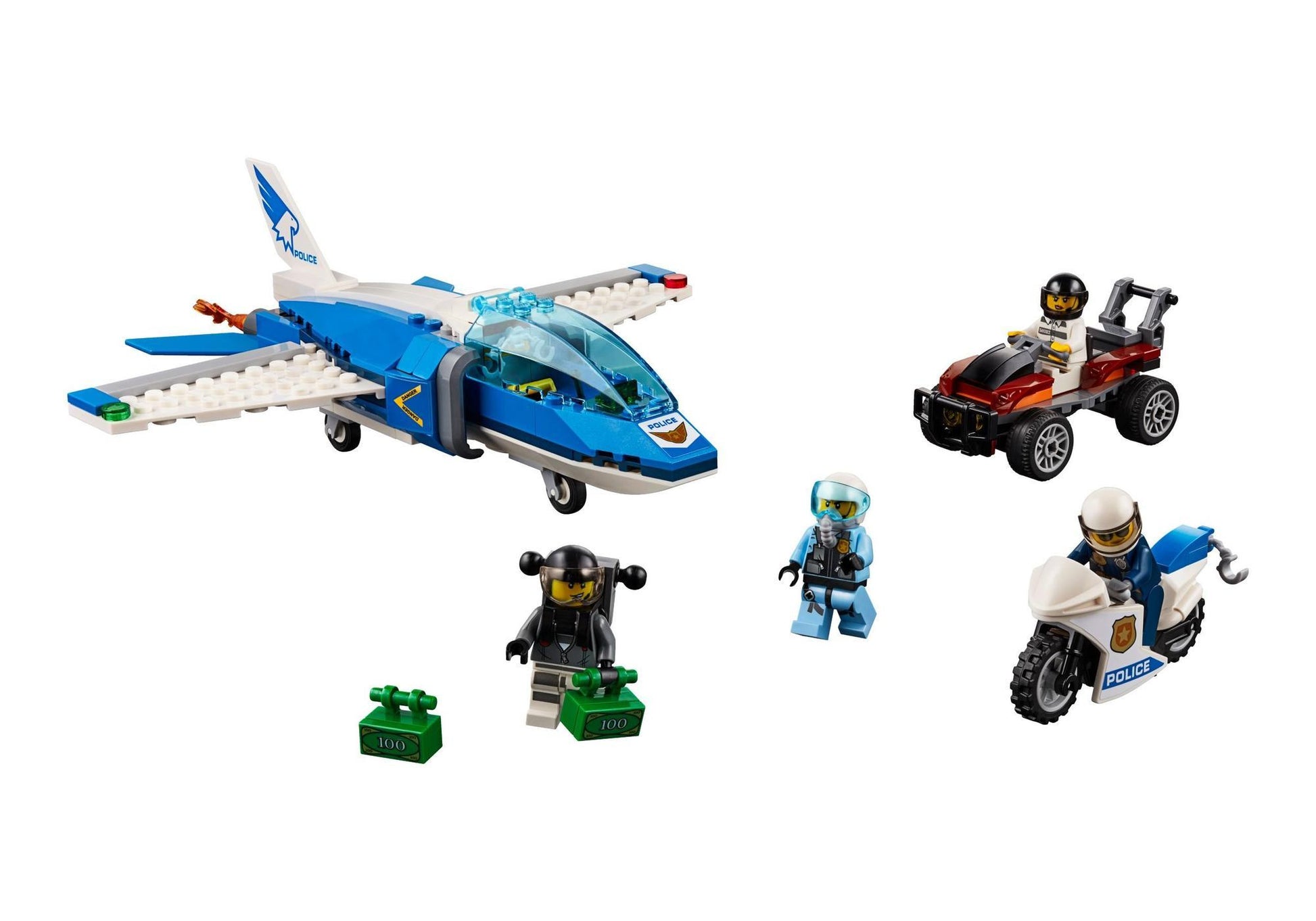 Lego 60208 City: Polizei Flucht mit Fallschirm - plegobil