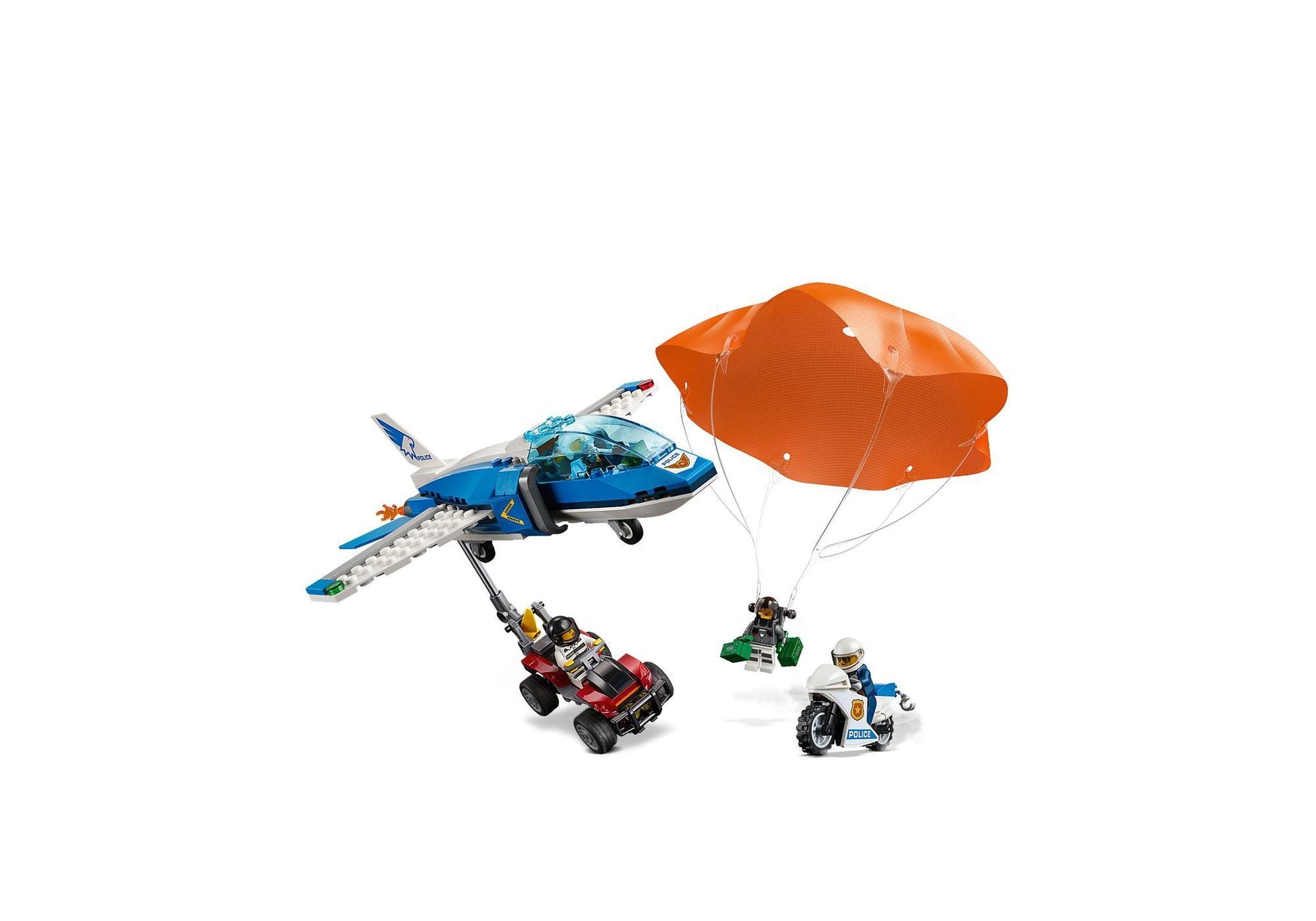 Lego 60208 City: Polizei Flucht mit Fallschirm - plegobil