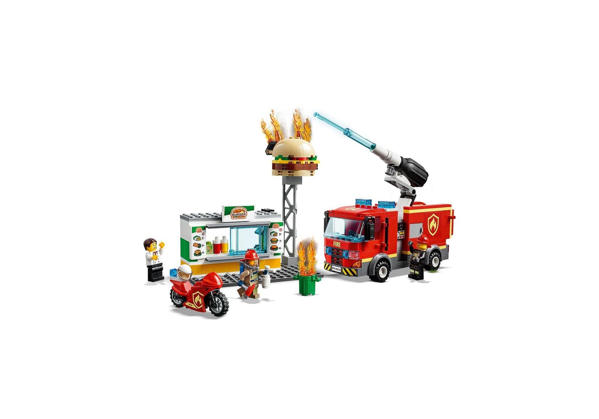 Lego 60214 City: Feuerwehreinsatz im Burger-Restaurant - plegobil