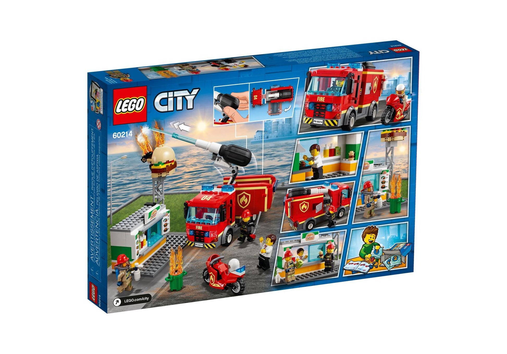 Lego 60214 City: Feuerwehreinsatz im Burger-Restaurant - plegobil