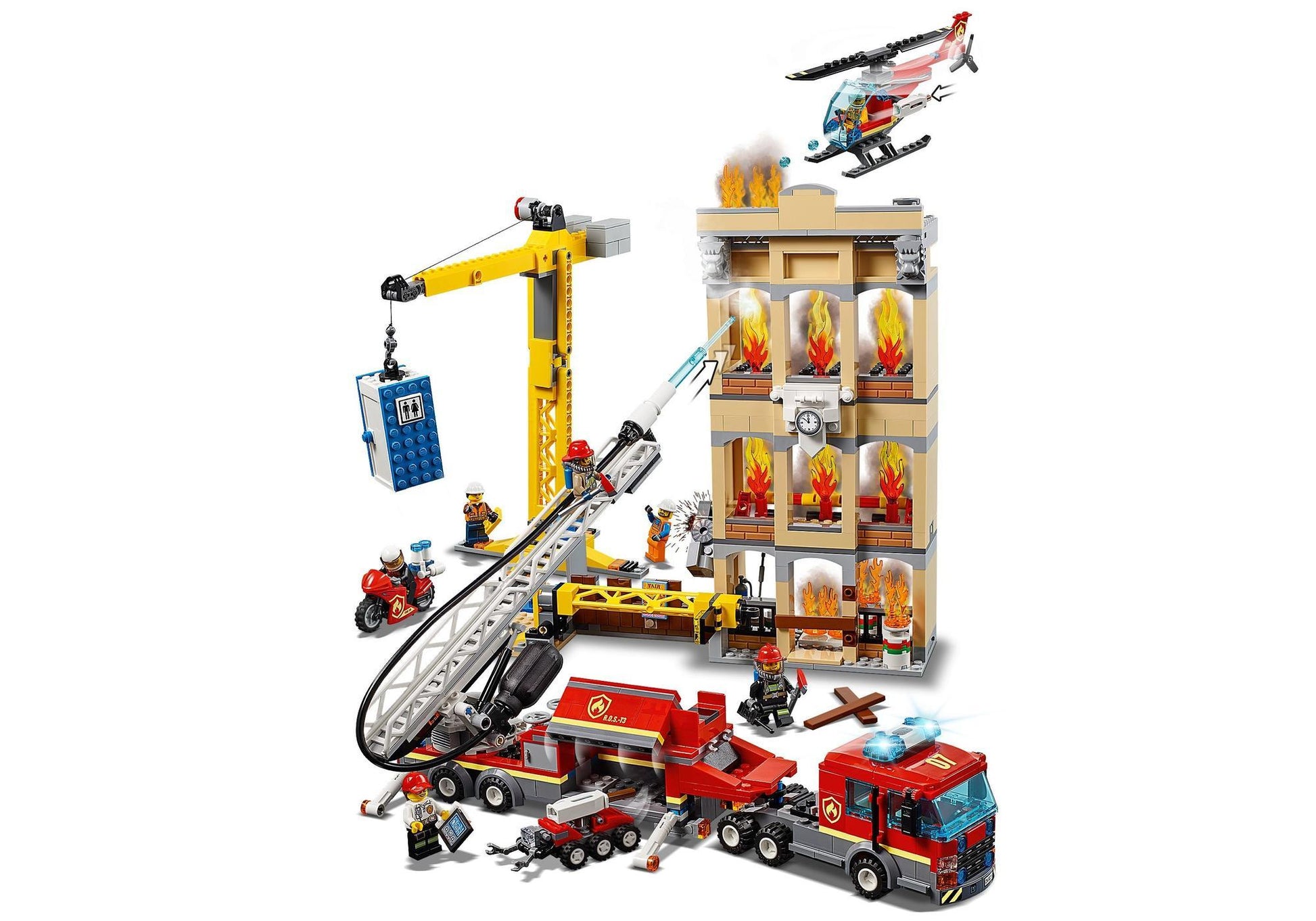 Lego 60216 City: Feuerwehr in der Stadt - plegobil