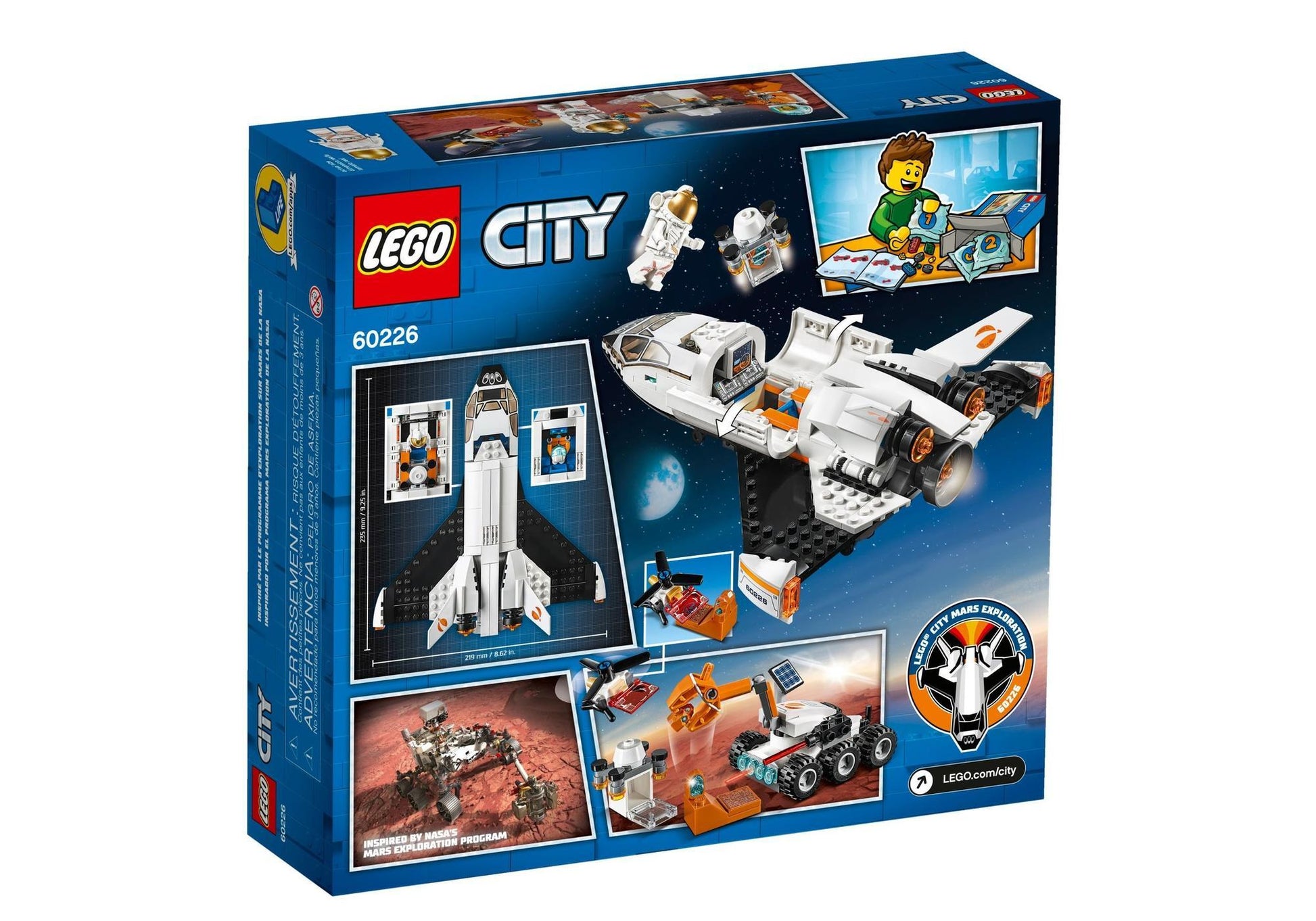 Lego 60226 City: Mars Mission Forschungsshuttle - plegobil