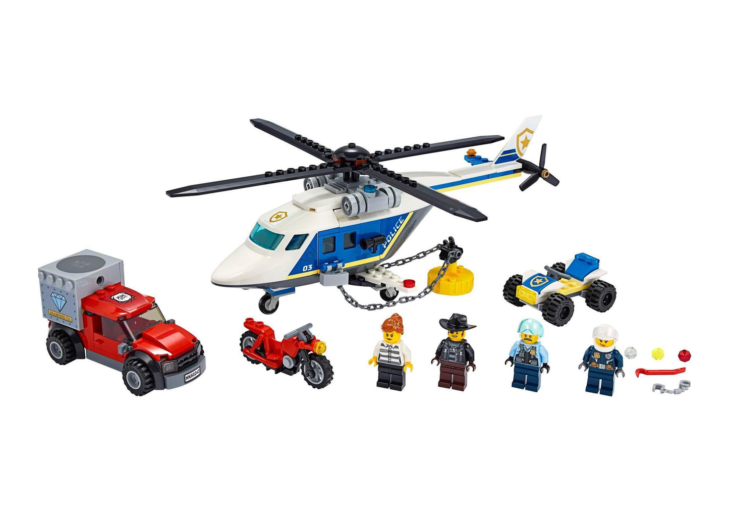 Lego 60243 City: Verfolgungsjagd mit dem Polizeihubschrauber - plegobil