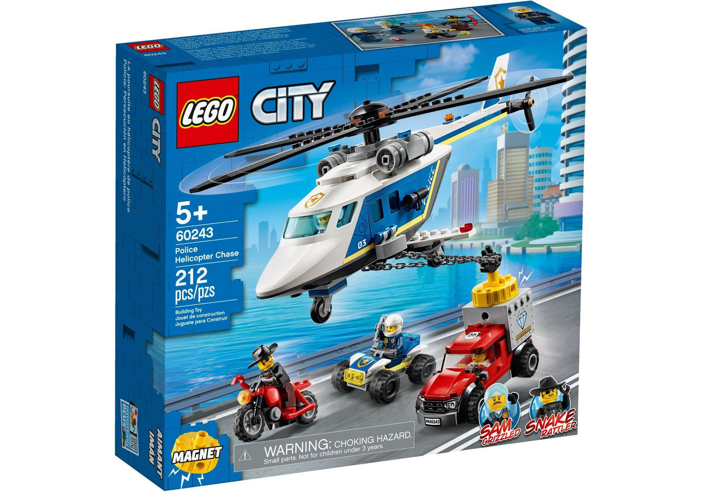 Lego 60243 City: Verfolgungsjagd mit dem Polizeihubschrauber - plegobil