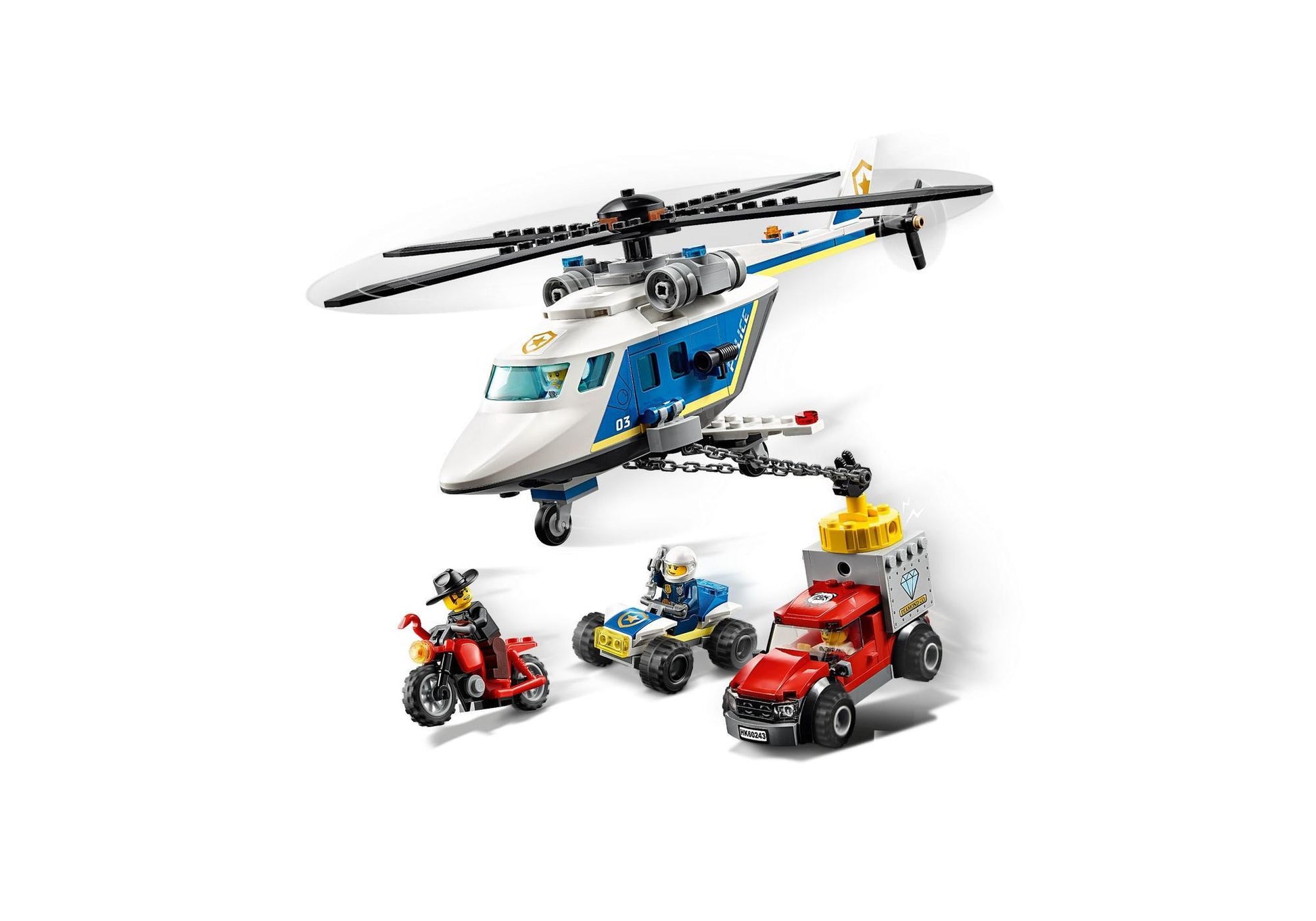 Lego 60243 City: Verfolgungsjagd mit dem Polizeihubschrauber - plegobil