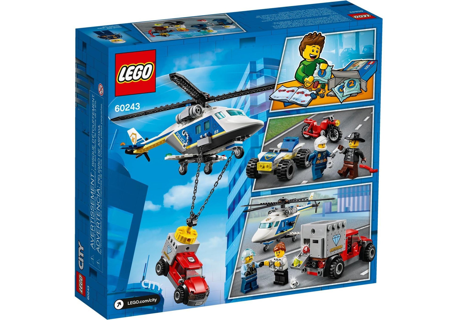 Lego 60243 City: Verfolgungsjagd mit dem Polizeihubschrauber - plegobil