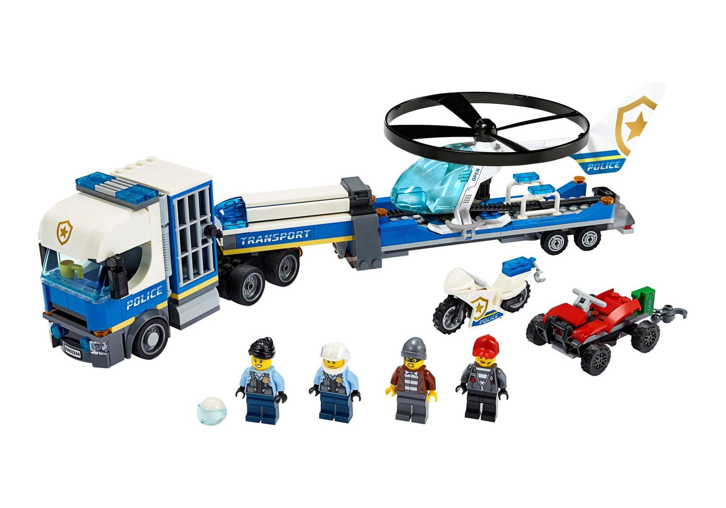 Lego 60244 City: Polizeihubschrauber-Transport - plegobil