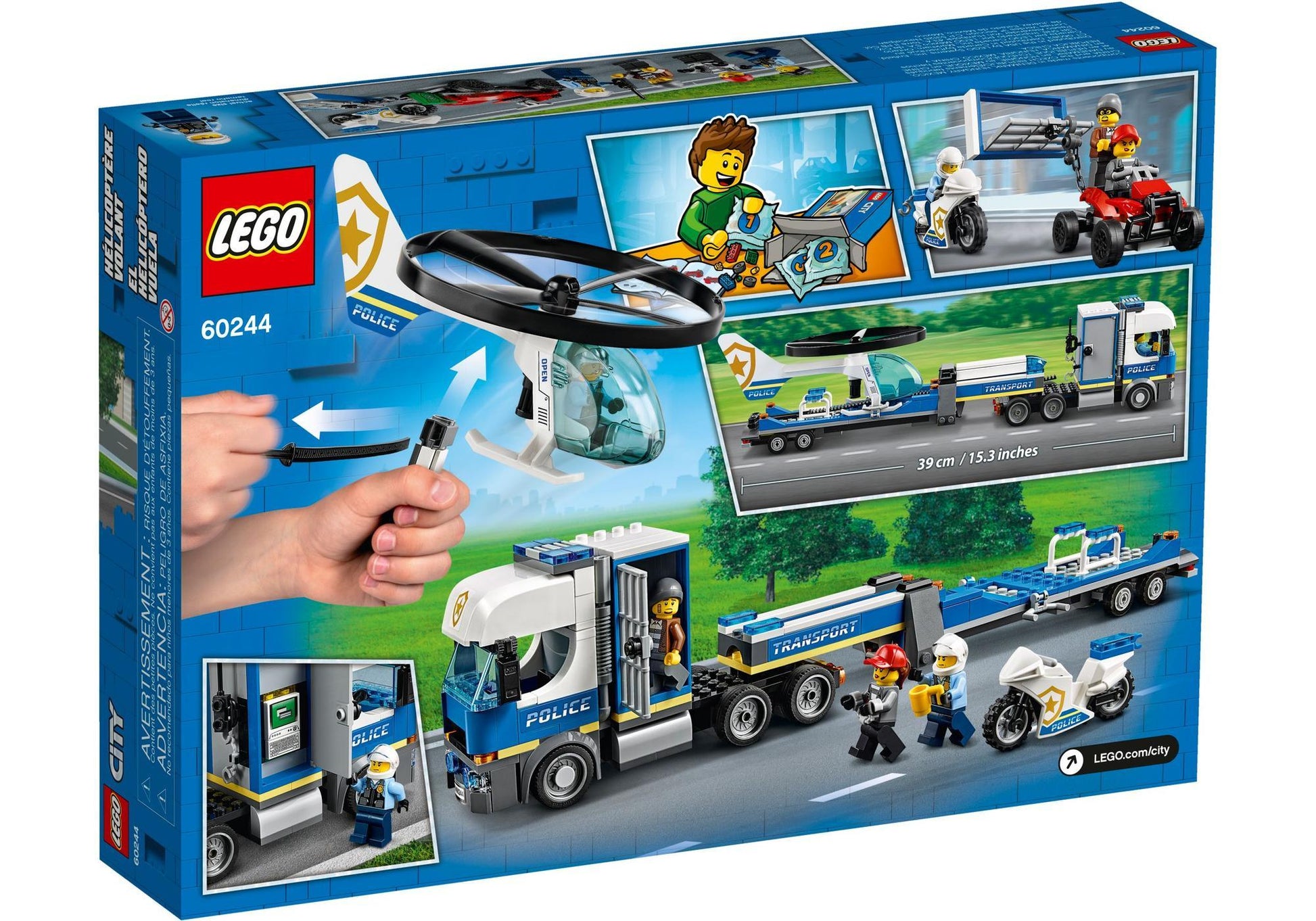 Lego 60244 City: Polizeihubschrauber-Transport - plegobil
