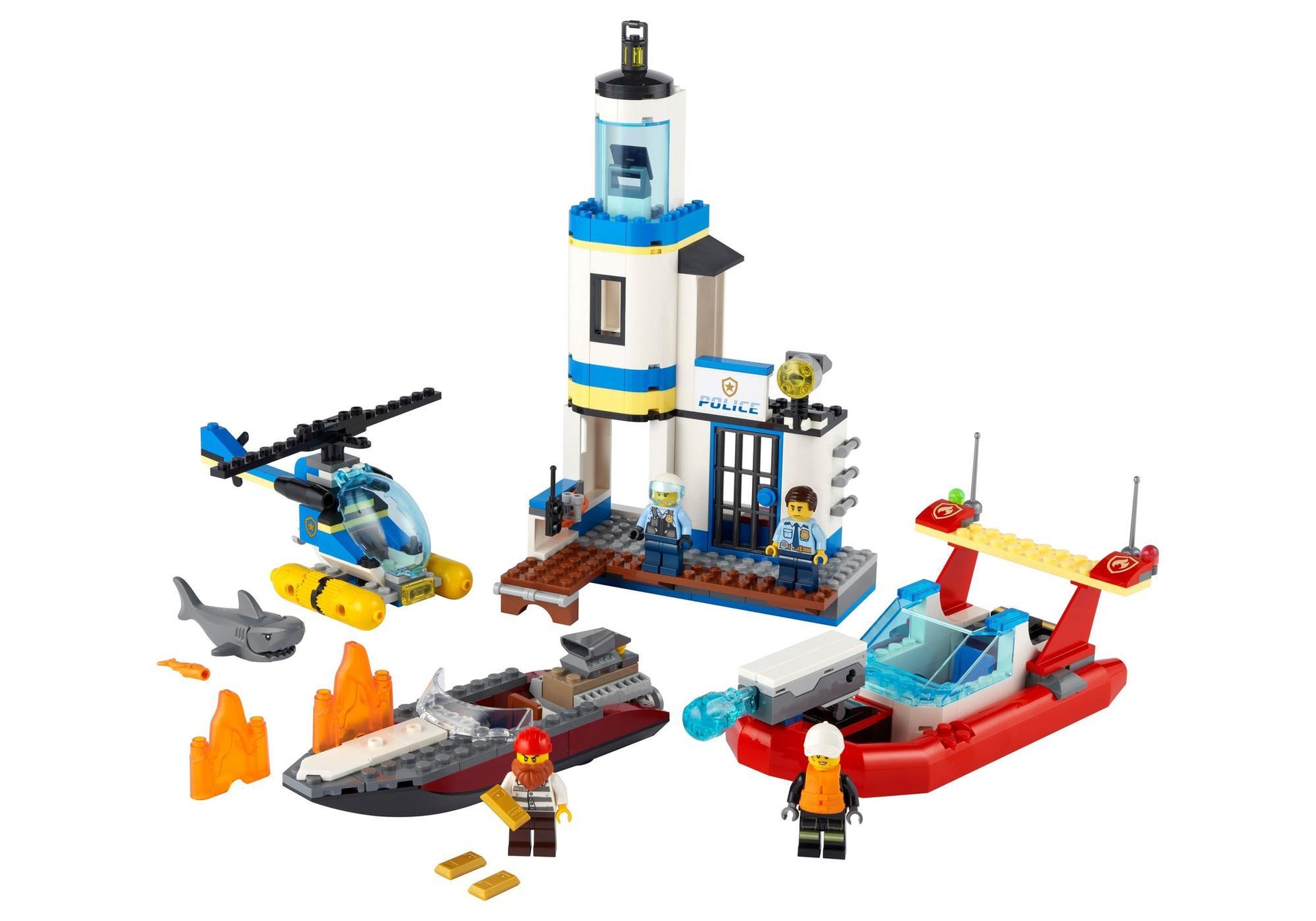 Lego 60308 City: Polizei und Feuerwehr im Küsteneinsatz - plegobil