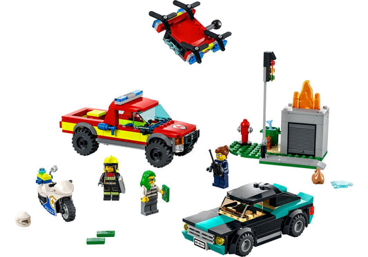 Lego 60319 City: Löscheinsatz und Verfolgungsjagd - plegobil