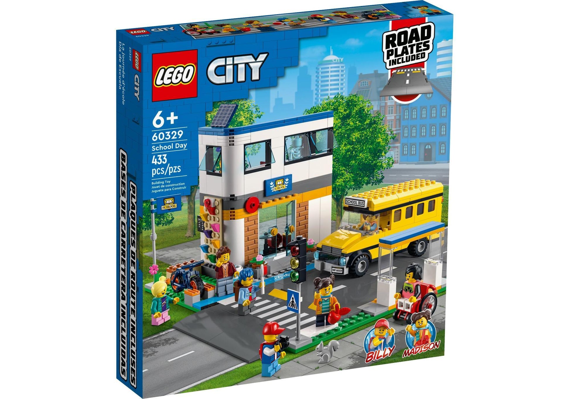 Lego 60329 City: Schule mit Schulbus - plegobil