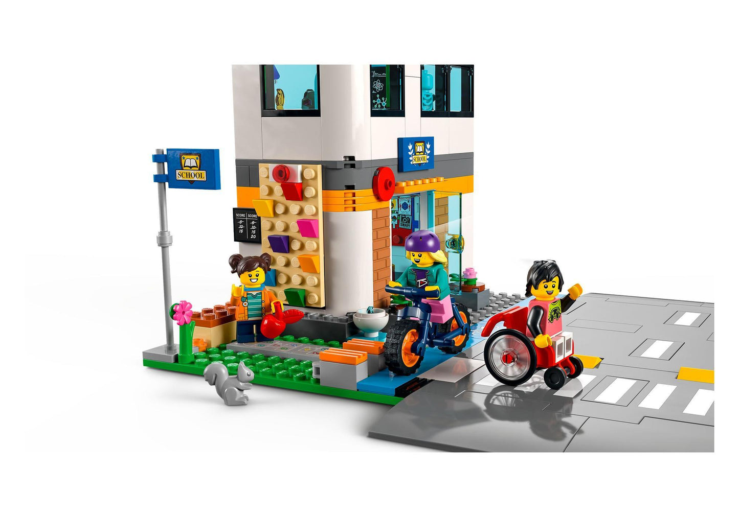 Lego 60329 City: Schule mit Schulbus - plegobil