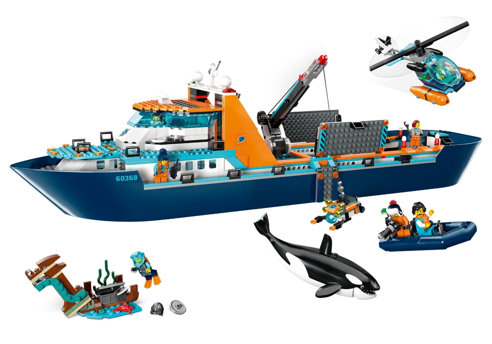 Lego 60368 City: Arktis-Forschungsschiff - plegobil