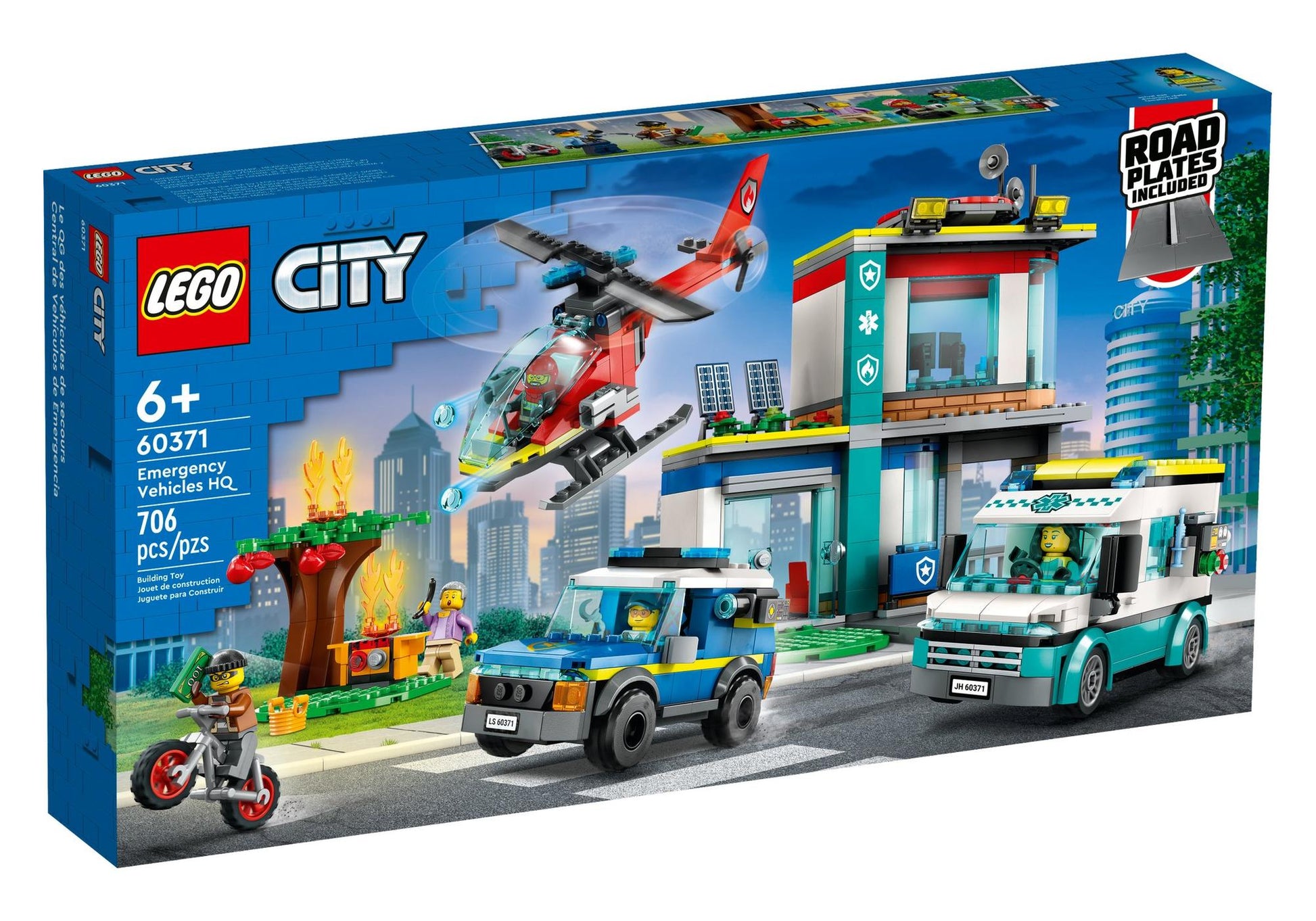 Lego 60371 City: Hauptquartier der Rettungsfahrzeuge - plegobil