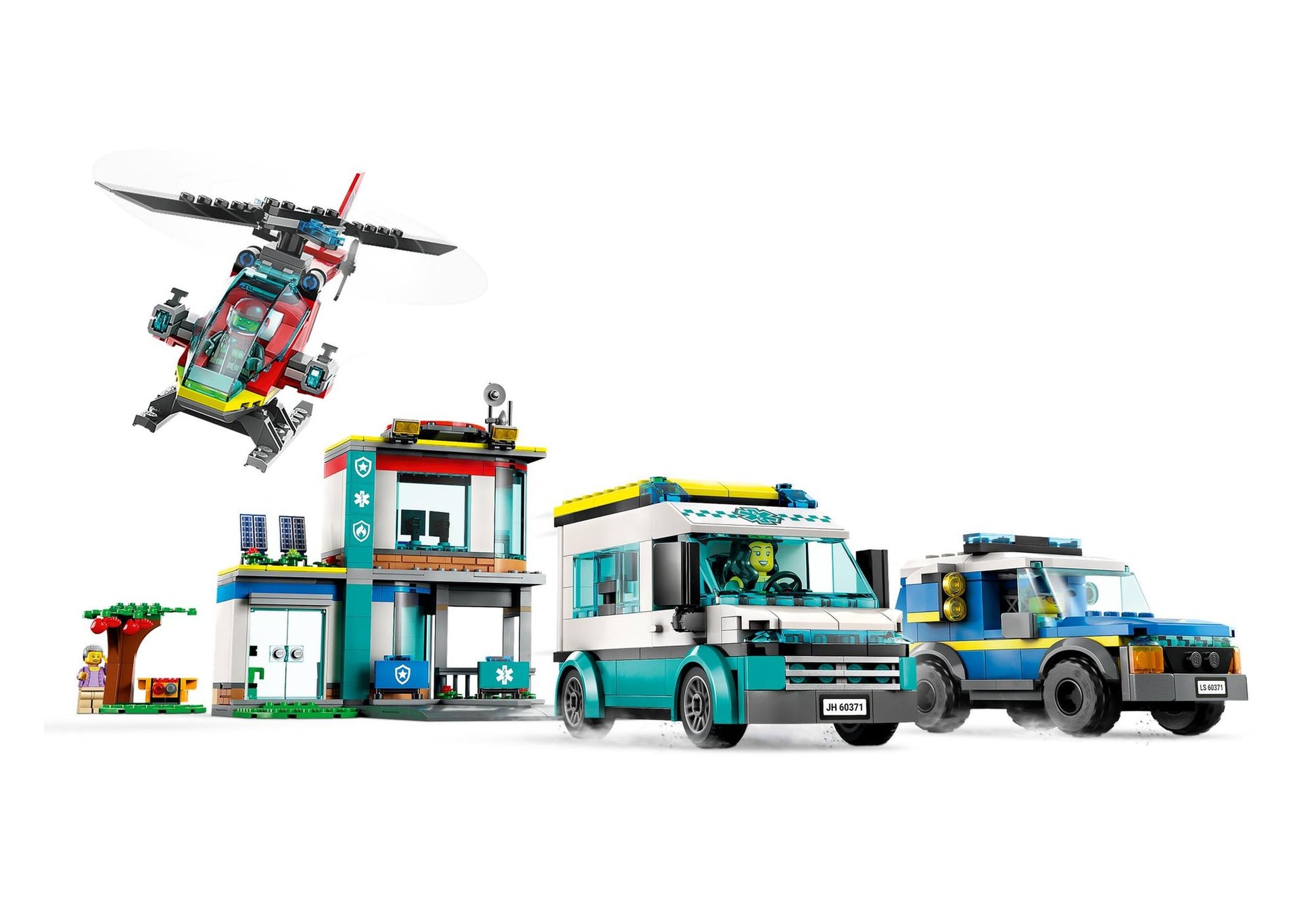 Lego 60371 City: Hauptquartier der Rettungsfahrzeuge - plegobil
