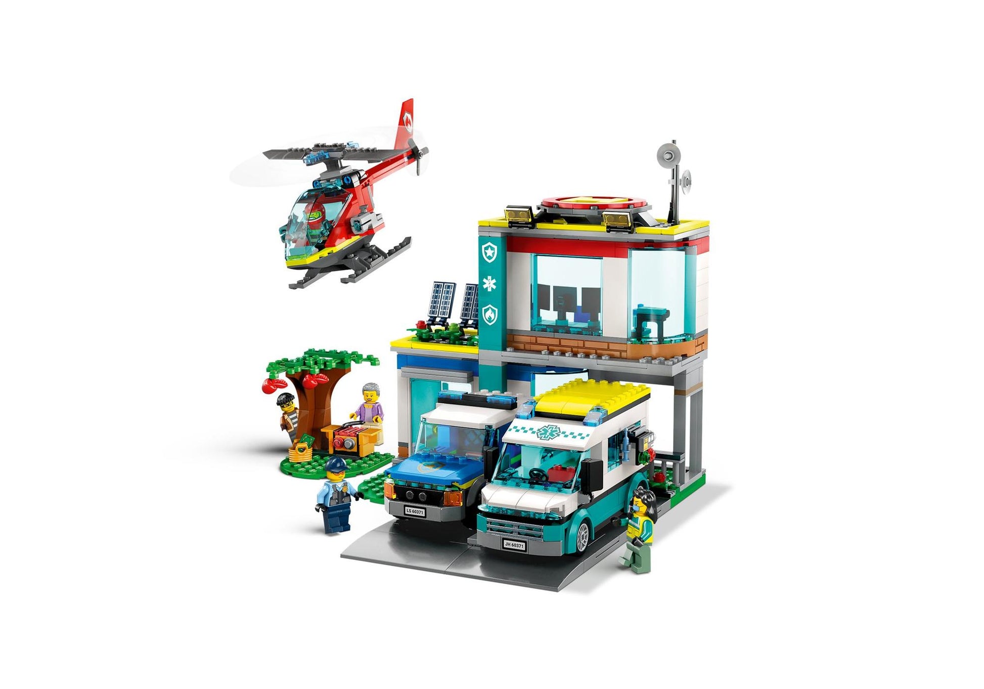 Lego 60371 City: Hauptquartier der Rettungsfahrzeuge - plegobil