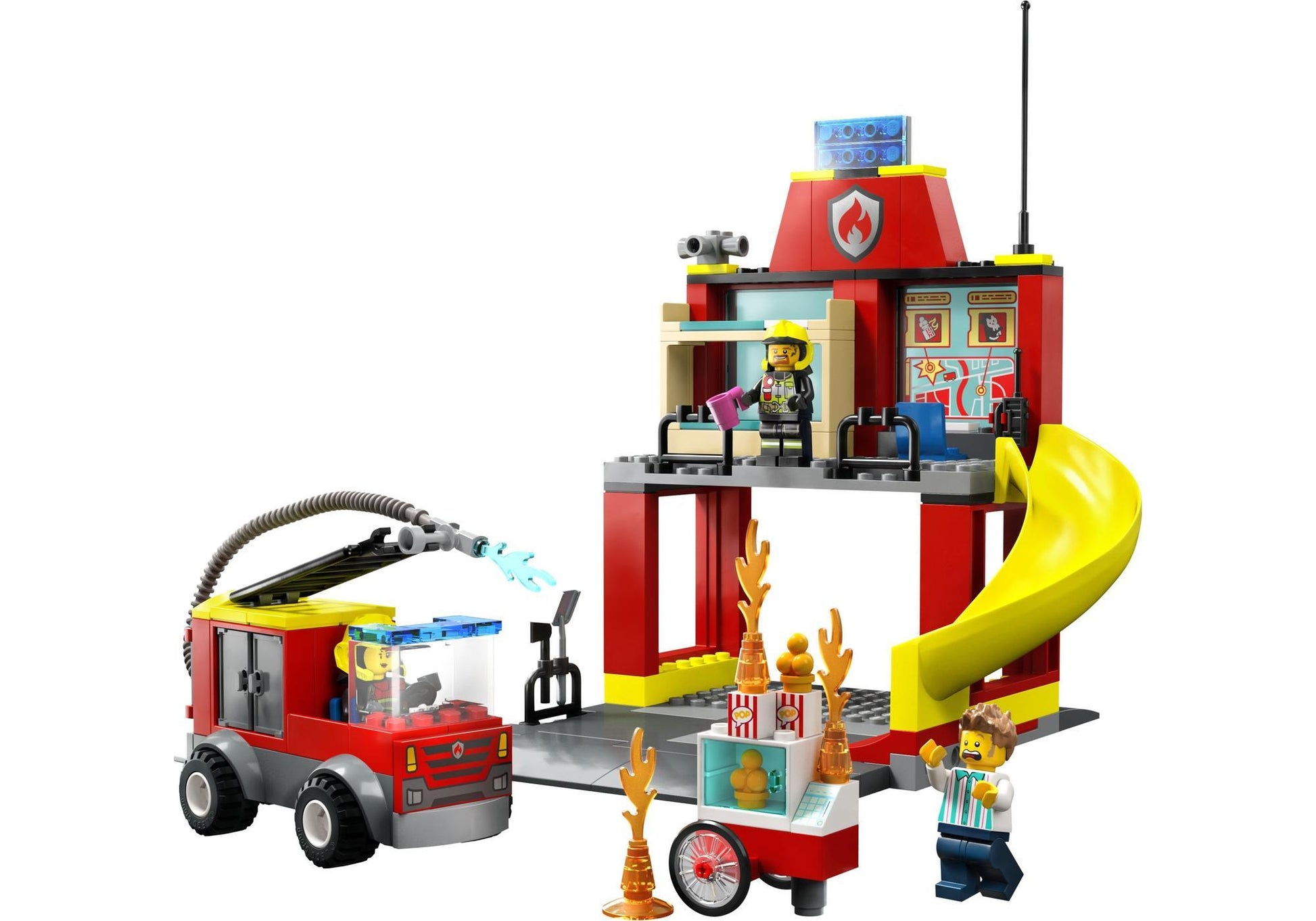 Lego 60375 City: Feuerwehrstation und Löschauto - plegobil