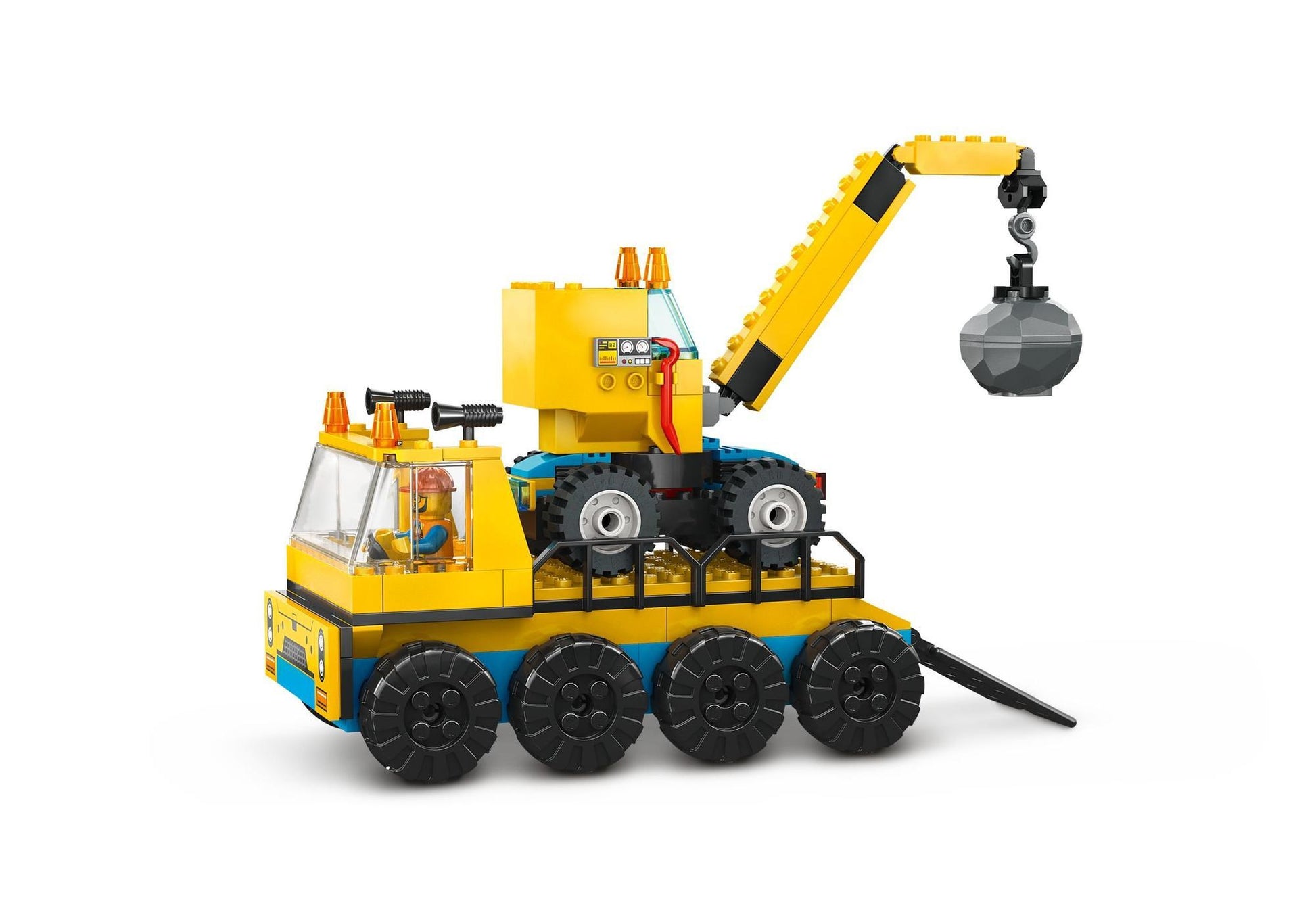Lego 60391 City: Baufahrzeuge und Kran mit Abrissbirne - plegobil