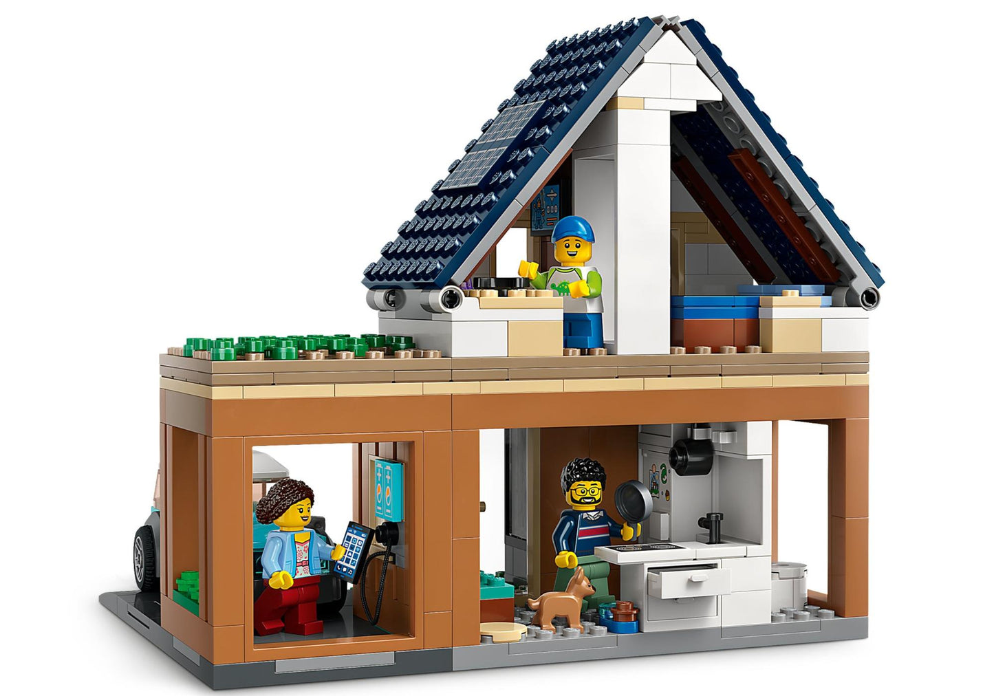 Lego 60398 City: Familienhaus mit Elektroauto - plegobil