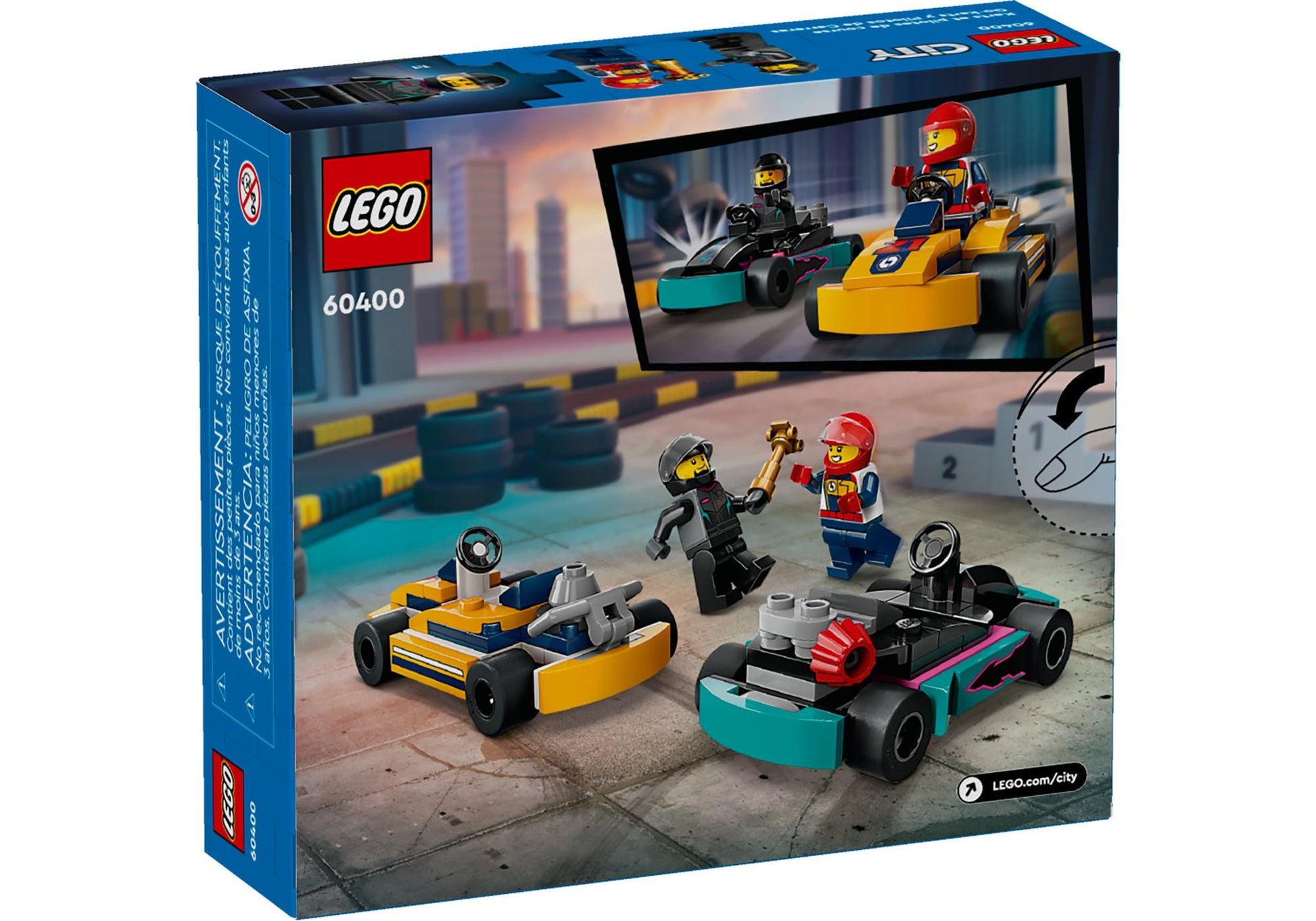 Lego 60400 City: Go-Karts mit Rennfahrern - plegobil