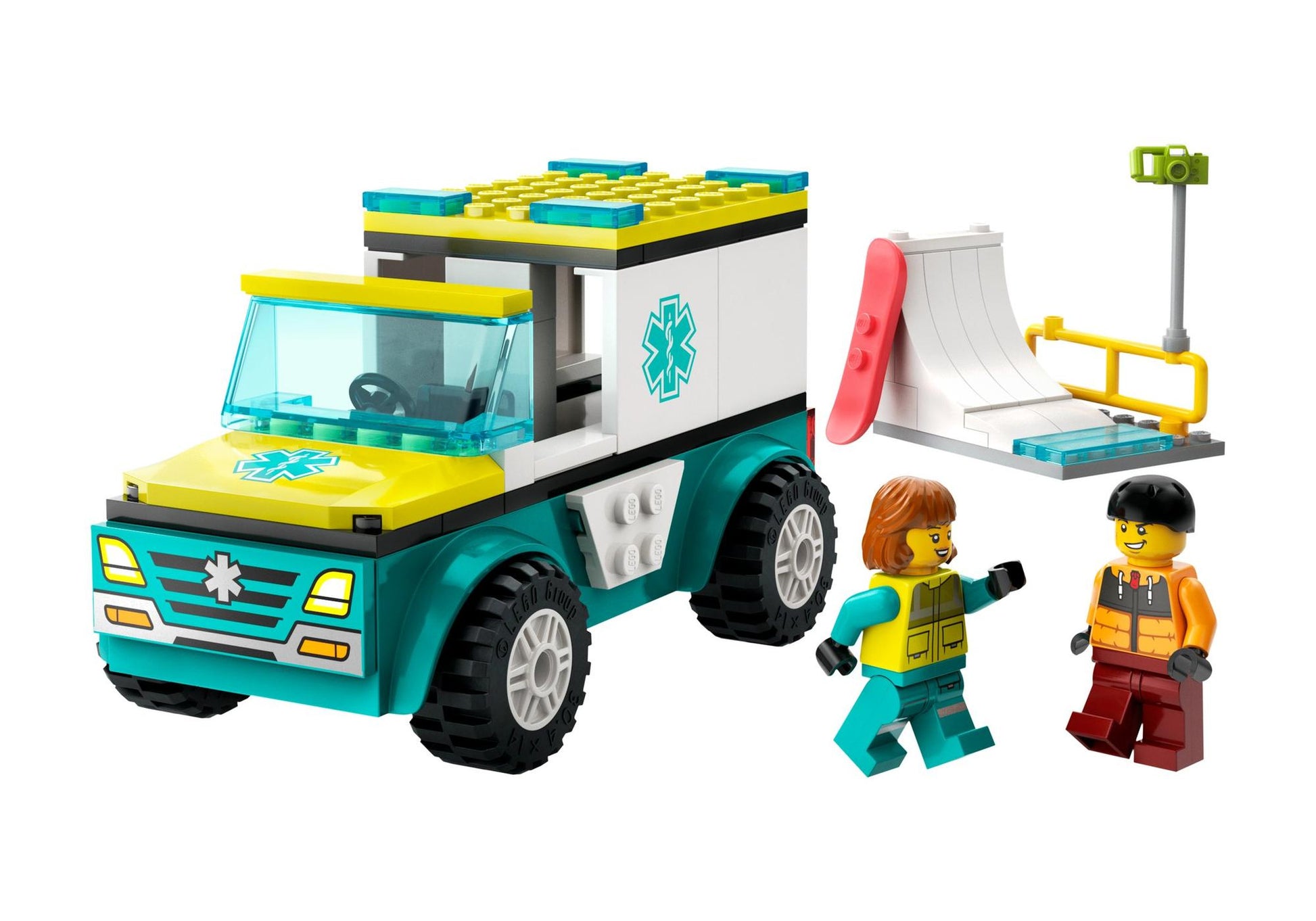 Lego 60403 City: Rettungswagen und Snowboarder - plegobil