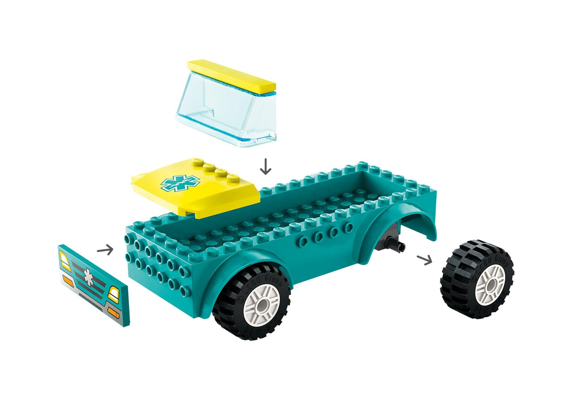 Lego 60403 City: Rettungswagen und Snowboarder - plegobil